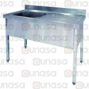 Sink With Frame 1200x600mm Right Hand Drainer