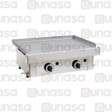 2-ZONE Countertop Gas Hot Plate 600x400mm