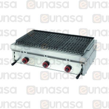 Counter Top Gas Steel Lava Rock Grill PB-90