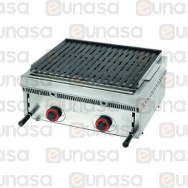 Counter Top Gas Steel Lava Rock Grill PB-60