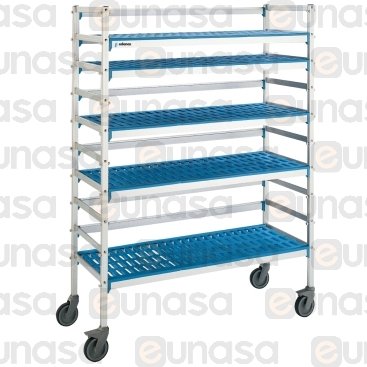 Aluminium Trolley With Detachable Shelves
