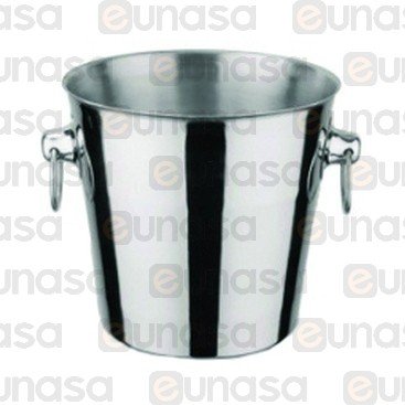 Conical St Steel Ice Bucket With Rings Ø200mm