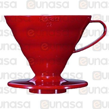 Red Ceramic V60 Drip Cone 1-4 Cups