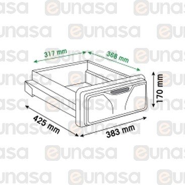 Build In Drawer Knock Box 383x425x170mm