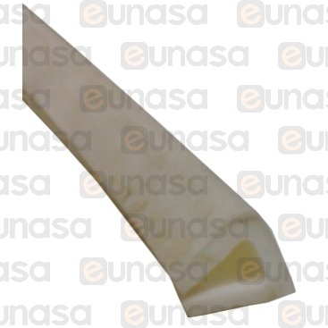 Burlete Cristal Puerta Blanco L=1165mm