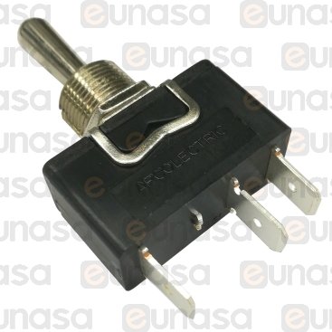 Interruptor ON/OFF/PULSE 230V 10A 12x30mm