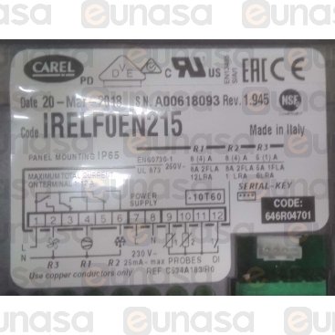 3 Relays Digital Thermostat 230V IRELF0EN215