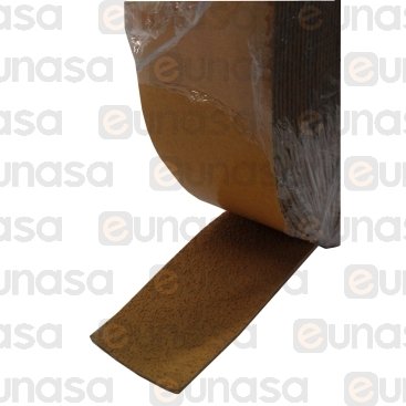 Ribbed Brown Adhesive Roller Poly (10m)