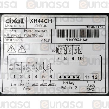 4 Relays Digital Thermostat 12V XR44CH-0N0C8