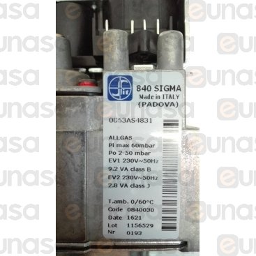 Válvula Gas Sigma 840 3/4" M-M 2-50mbar