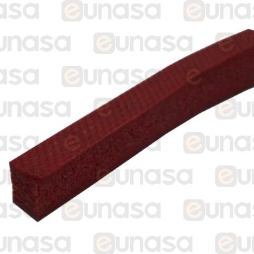 Burlete Esponjoso Rojo 5.5x8mm ( 1 Metro )