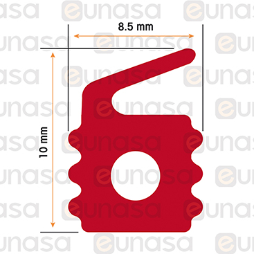 Burlete Tapa 12x8.5mm (1 METRO)