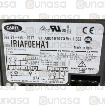 3 Relays Digital Thermostat 230V IRIAF0EHA1