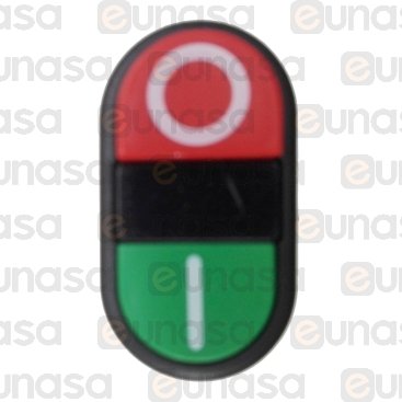 117035 START/STOP PUSH-BUTTON GREEN/RED 6A 230V Pp - Push-button