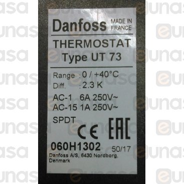 Termostato Universale UT-73 0/40 ° C 230V