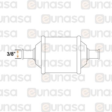 Drying Filter 2-WAYS Flow 3/8"OSD 131cm³
