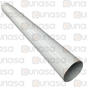 Aluminum Tube Ø110x1000mm White