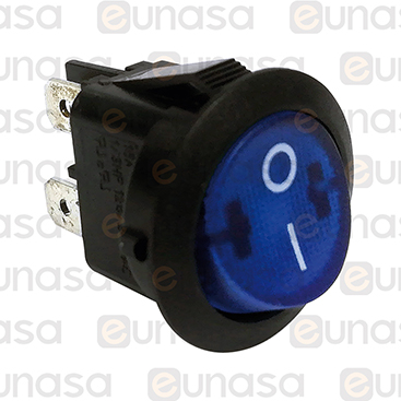Interruptor Azul Ø20mm 125/230VAC 16A