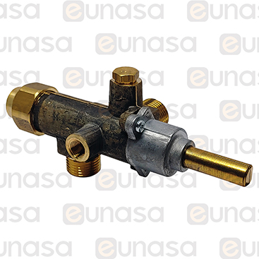 Rubinetto Gas CAL-3200 / 011.55 Assale 8x10mm