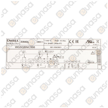 Termostato Digital 3 Relés 230V XW40L-5N0C1-