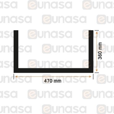 Burlete Puerta Horno 470x360mm (3 LADOS)