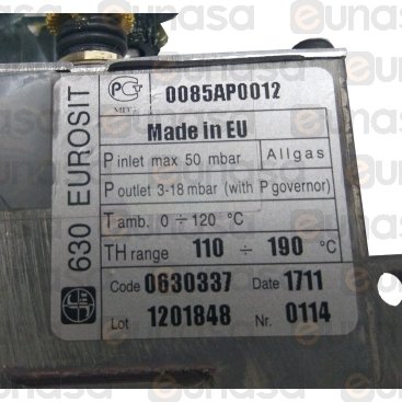 Válvula Eurosit 630 110/190ºC Freidora
