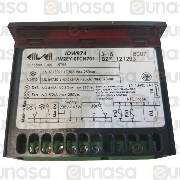 Termostato Digital 3 Relés 230V Ac IDW974