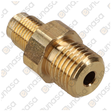 Male 1/4 Male 1/8 Conical Flowmeter Fitting