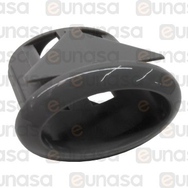 Oval Support PUSH-BUTTON 21x11mm Gray Pvc
