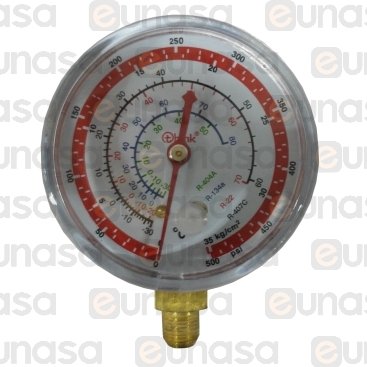 Manometer Ø70mm R407C/R404A/R134a/R22 1/8"NPT