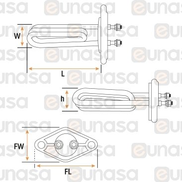 1 Group Heating Element 1450W 230V Minor