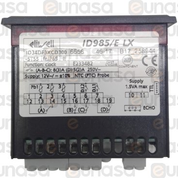 Termostato Digital 4 Relés 12/24V ID985/E Lx