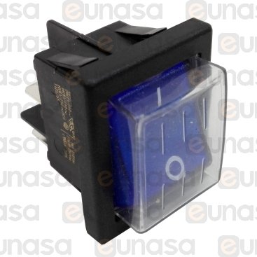 Blue Switch 30x22 230V With Cover