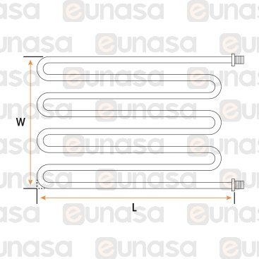 Oven Heating Element 2000W 230V 580x600mm