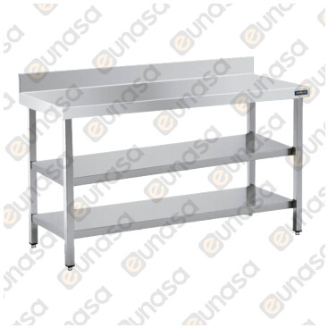 2 Shelves Wall Worktable 1600x600x850mm