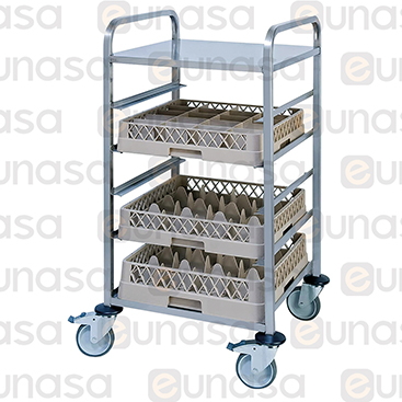 5 Levels 500x500mm Dishwasher Basket Trolley