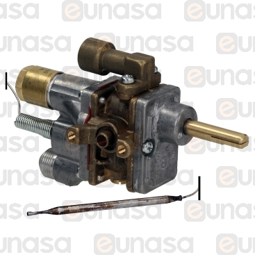 Thermostatic Gas Tap 50mBar BYPASS:0.50mm