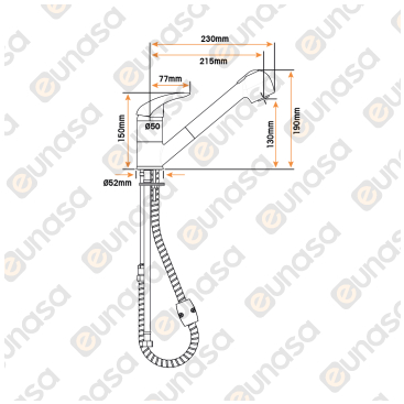 Single Mixer Tap W/REMOVABLE Handle Shower
