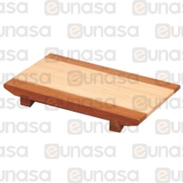 Straight Bamboo Sushi Board 240x150x30mm