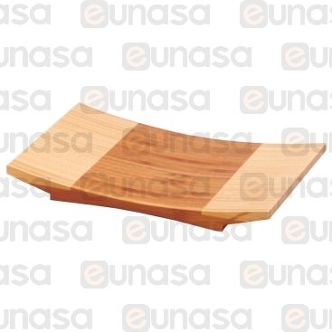 Curved Bamboo Sushi Board 210x120x25mm