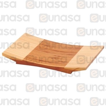 Curved Bamboo Sushi Board 270x180x30mm