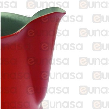 Vaso Latte Professionale Rosso Inox 0,35L