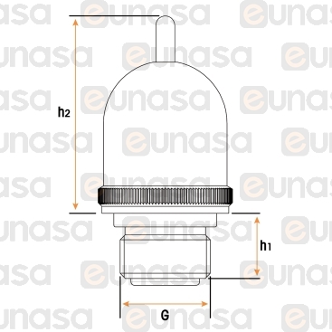 Boiling Pan Vacuum Valve 15x80mm 3/4 Inches
