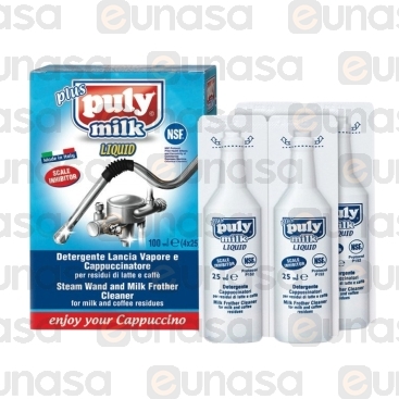 Detergente Tubos Vapor (4x25ml) Puly Milk Nsf