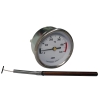 Pizza Oven Thermometer 0/500ºC Ø60mm White