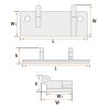 Hinge Support For REF. Display Cabinet