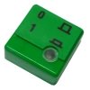 Green Button 23x23mm With Lens