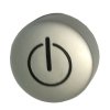Opaque CHROME-PLATED Button Ø25mm ON/OFF