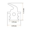 Guarnizione 8.75x11.15mm Silicone Profile (13