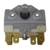 Switch 0-1 16A 230V Shaft L:17mm 150ºC
